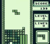 une photo d'Ã©cran de Tetris sur Nintendo Game Boy